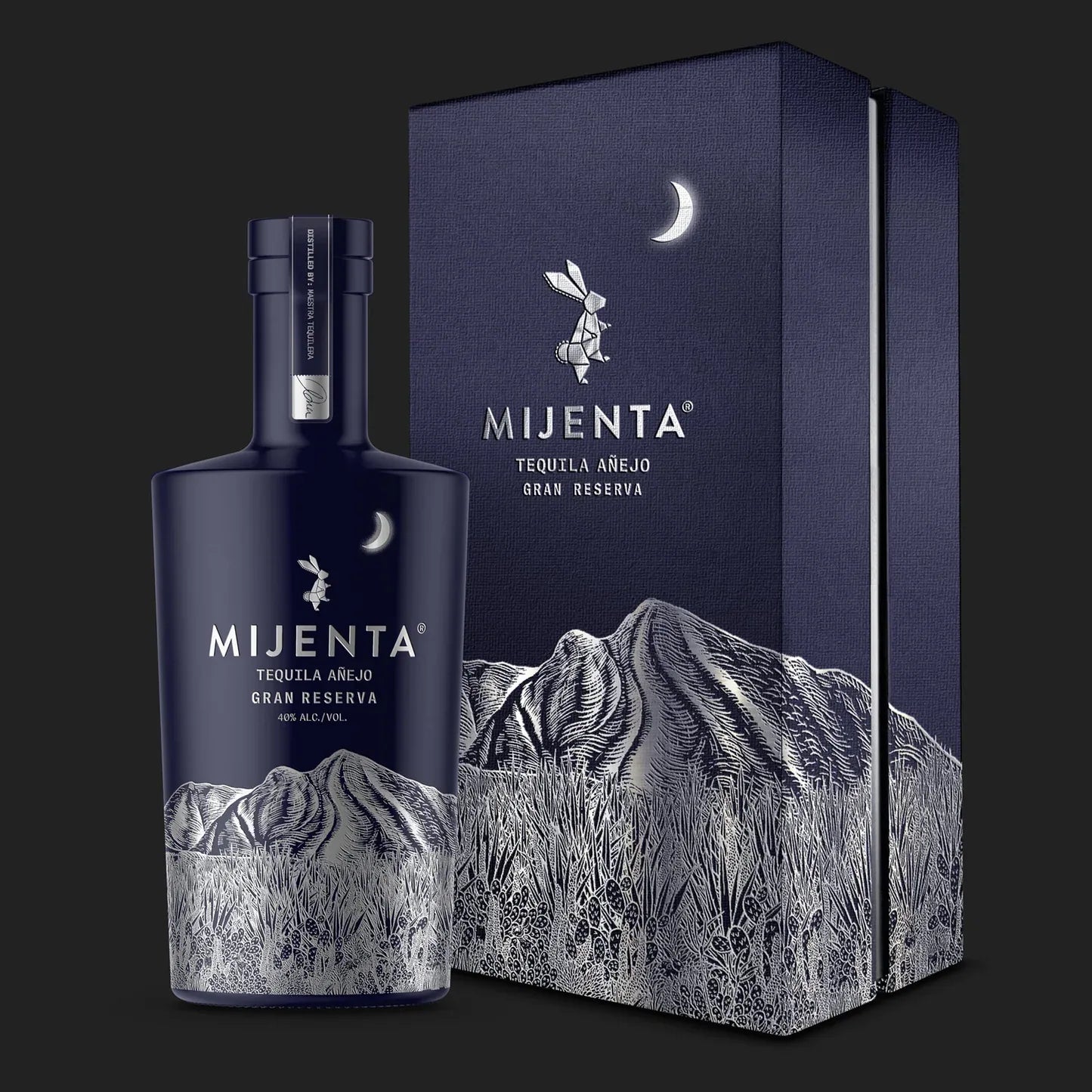 Mijenta Anejo Tequila Blue Box