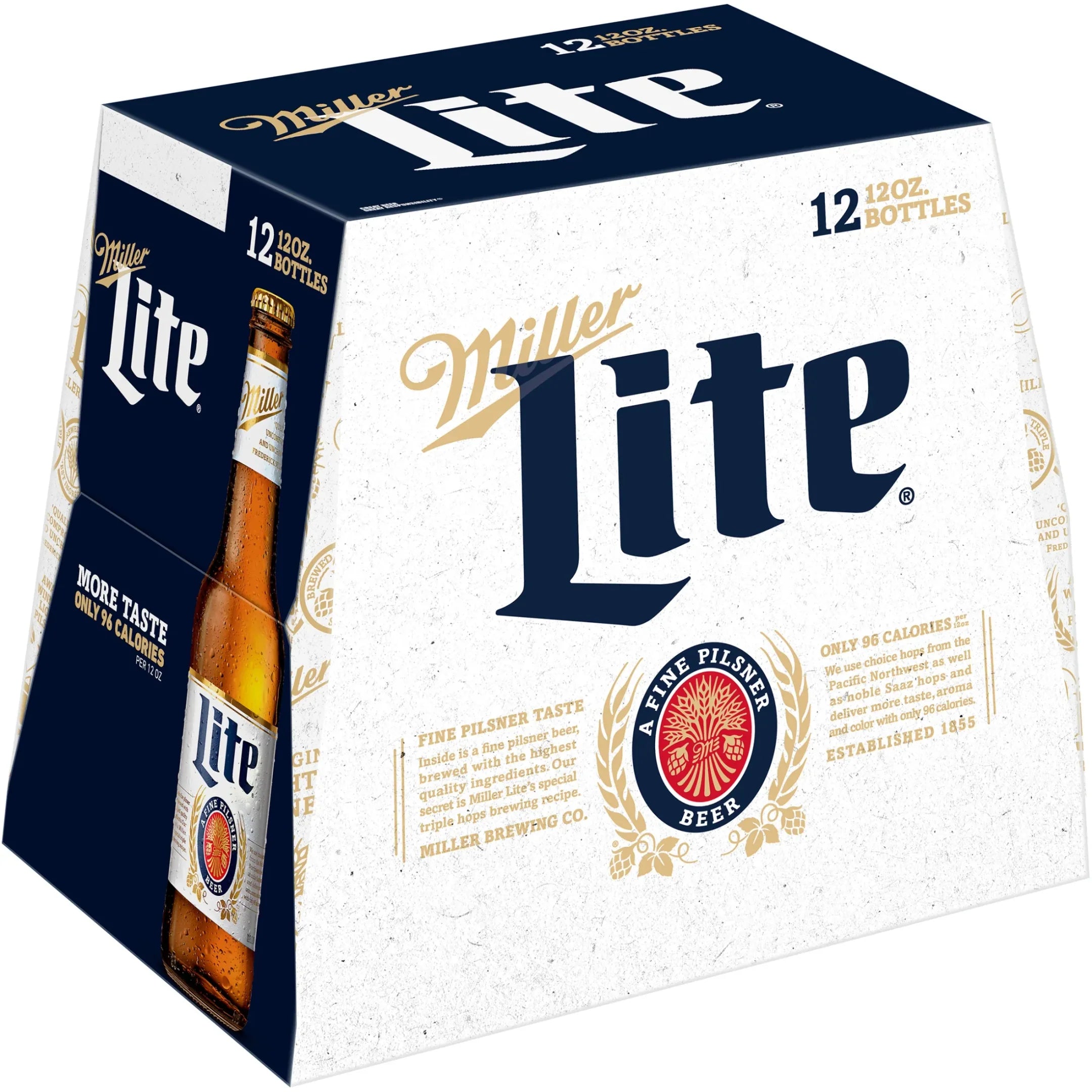 Miller Lite Beer 12 Pack 12oz Bottles