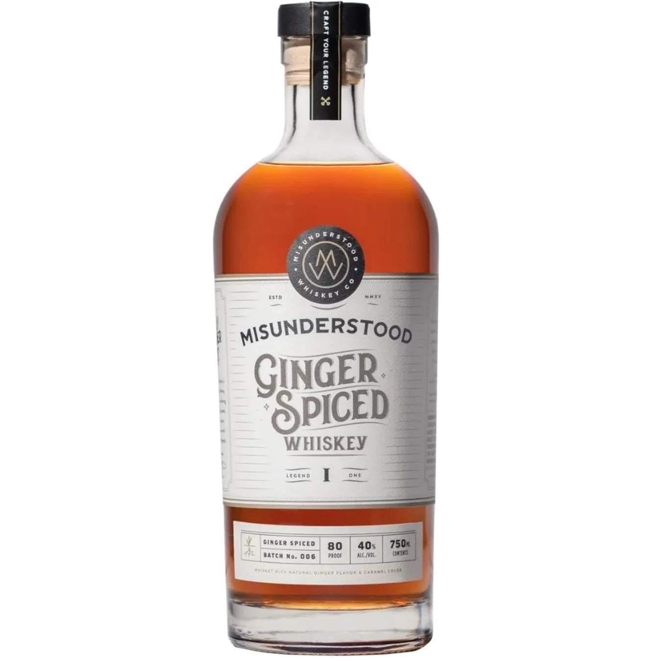 Misunderstood Ginger Spiced Whiskey 750ml