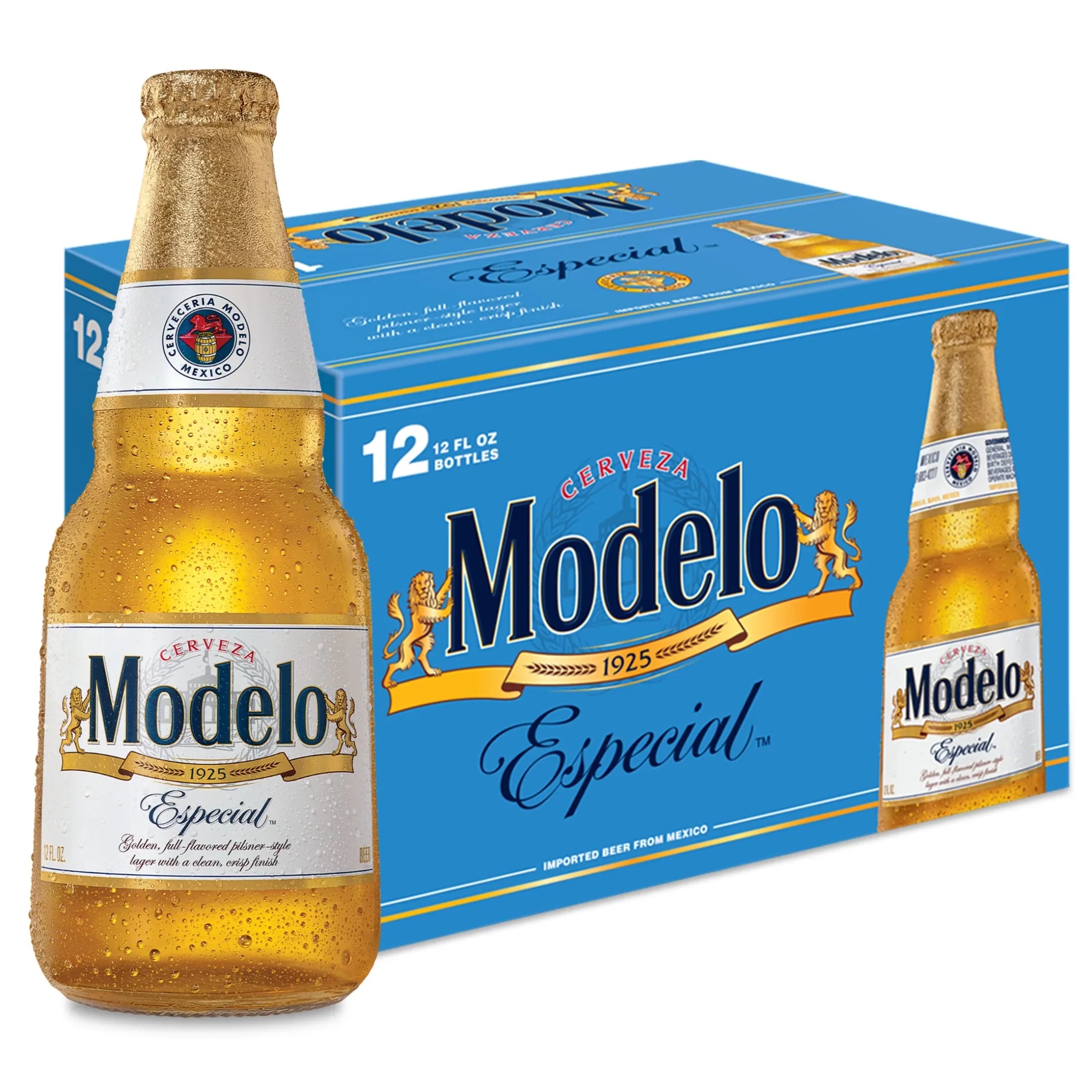 Modelo Especial Beer 12 Pack 12oz Bottles