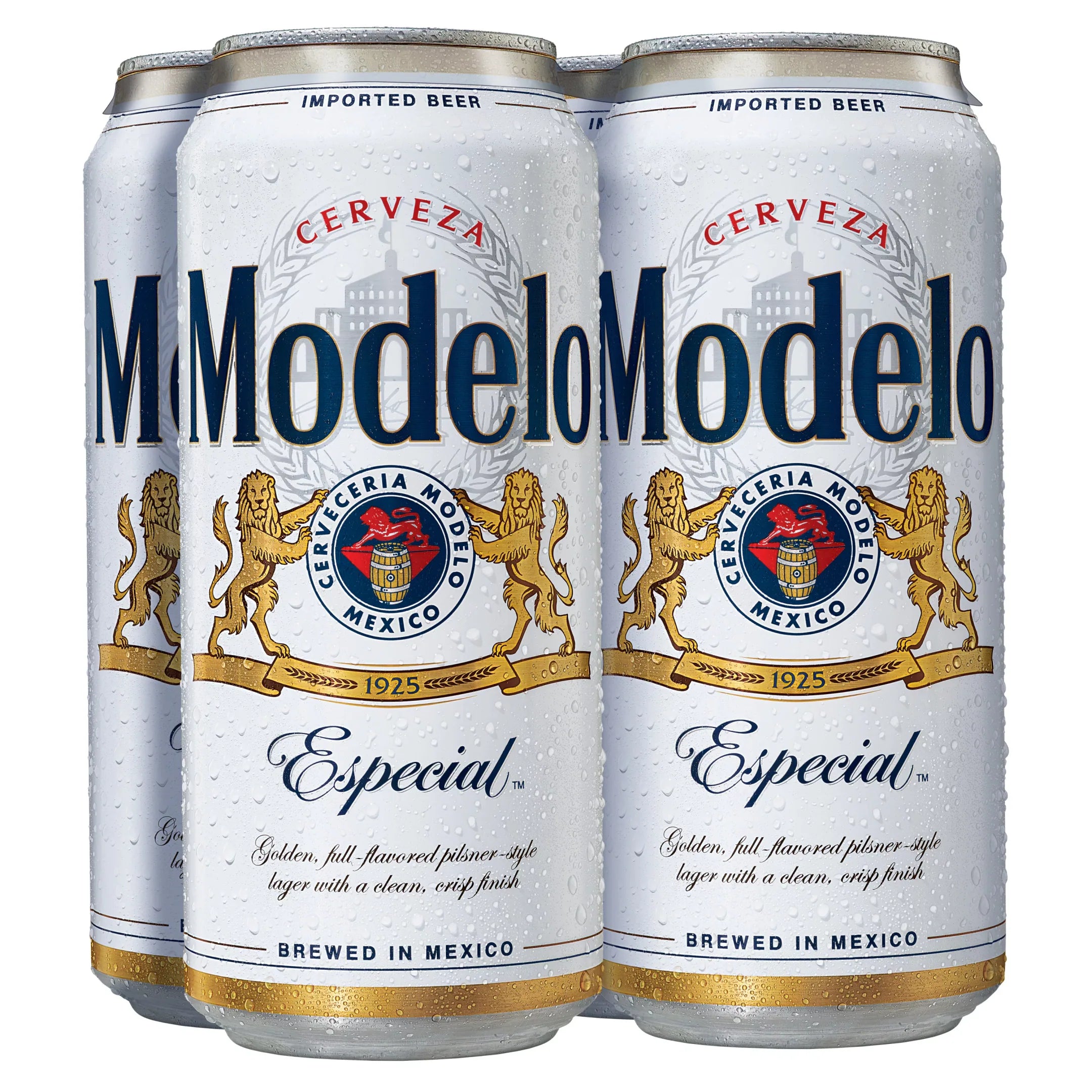 Modelo Especial Beer 4 Pack 16oz Cans