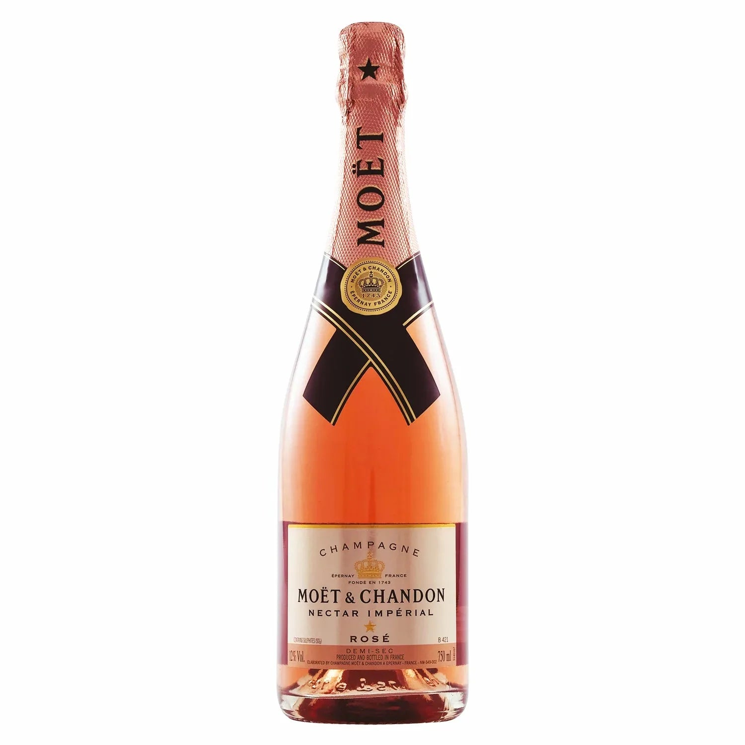 Moet Nectar Imperial Rose Champagne 750ml