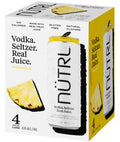 NUTRL Pineapple Vodka Seltzer 4 Pack 12oz