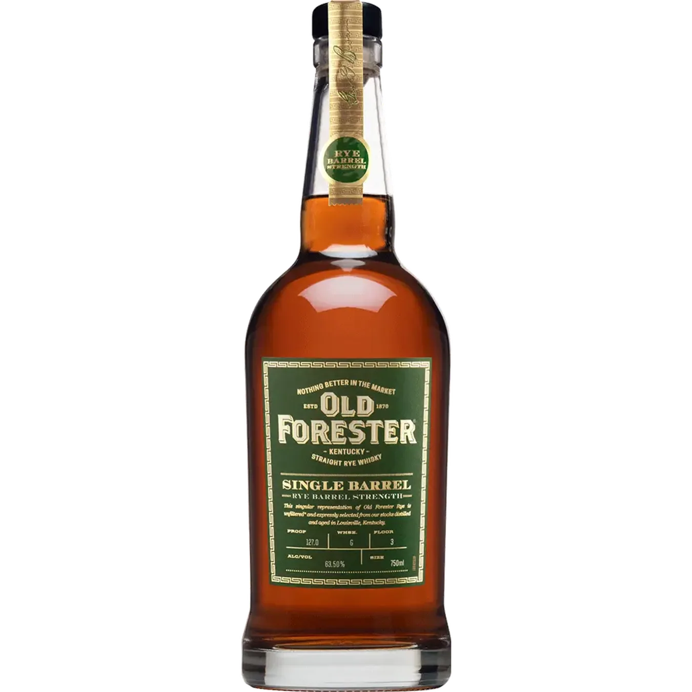 Old Forester Single Barrel Barrel Proof Rye 750ml