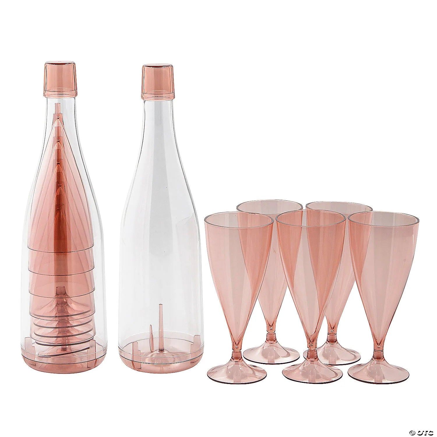 Plastic Champagne Glasses 2 Pack