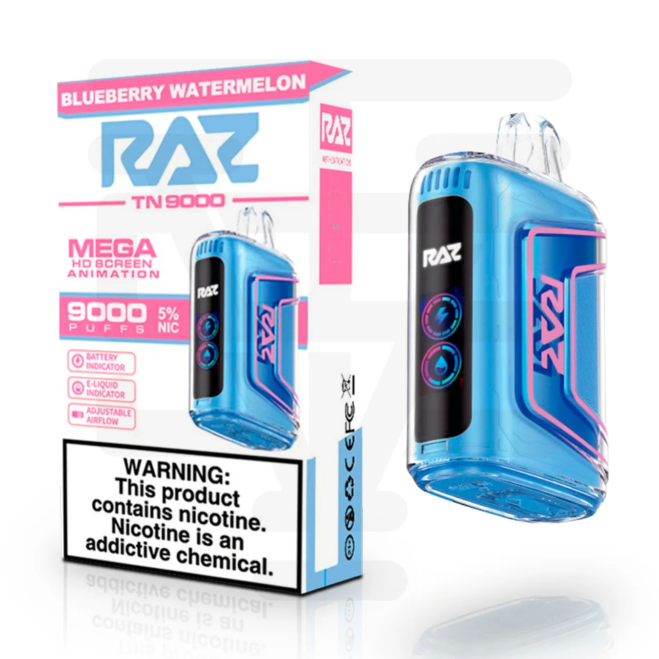 Raz Blueberry Watermelon Vape 9000