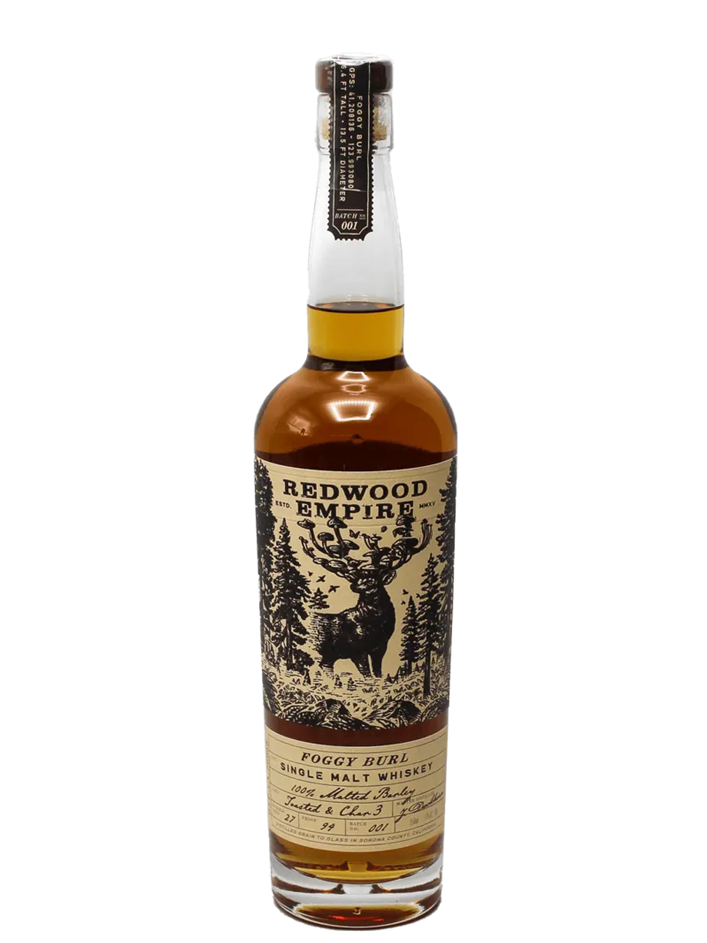 Redwood Empire Foggy Burl Single Malt Whiskey