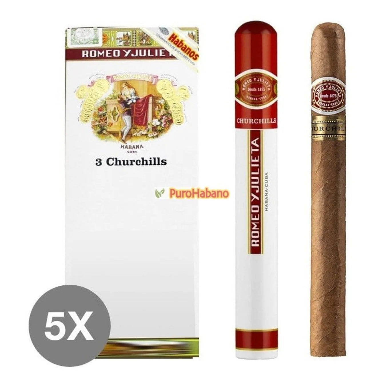 Romeo y Julieta Churchill En Tubos Cigar