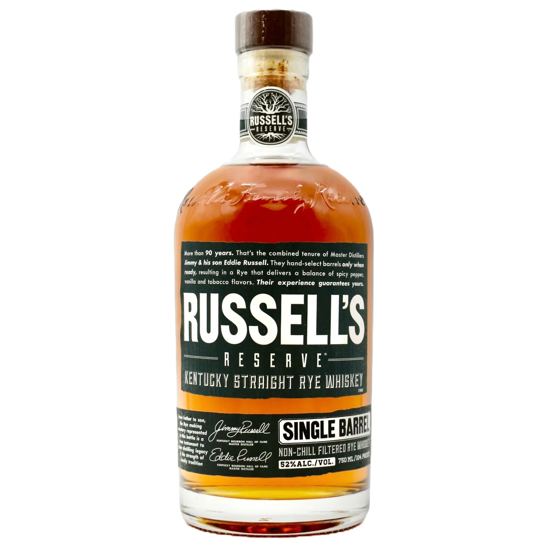 Russell’s Reserve Single Barrel Rye Whiskey 750ml