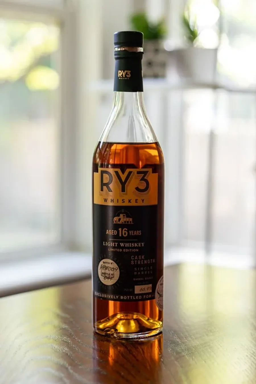 RY3 16 Year Light Whiskey