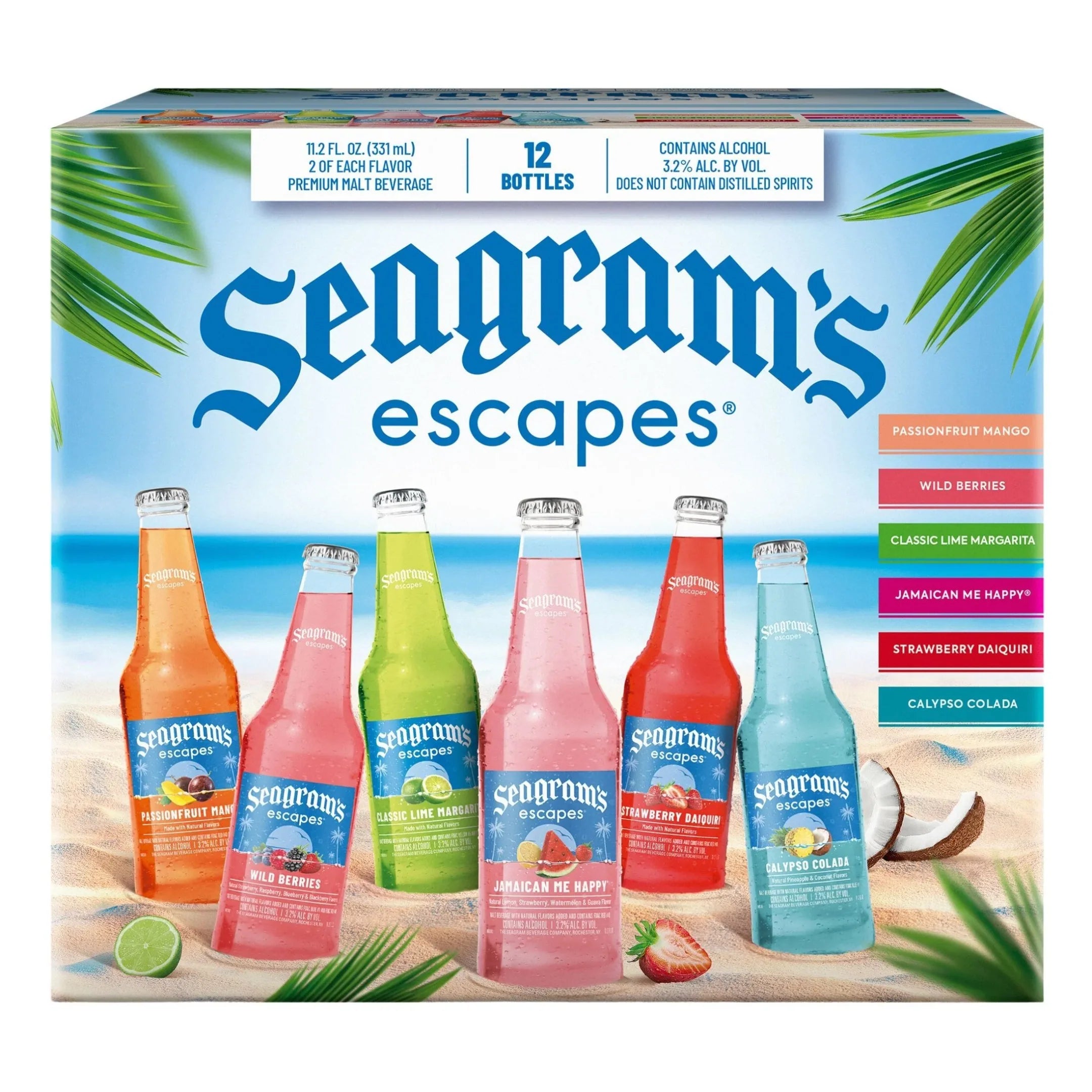 Seagram’s Escapes Variety Pack 12 Pack 11oz
