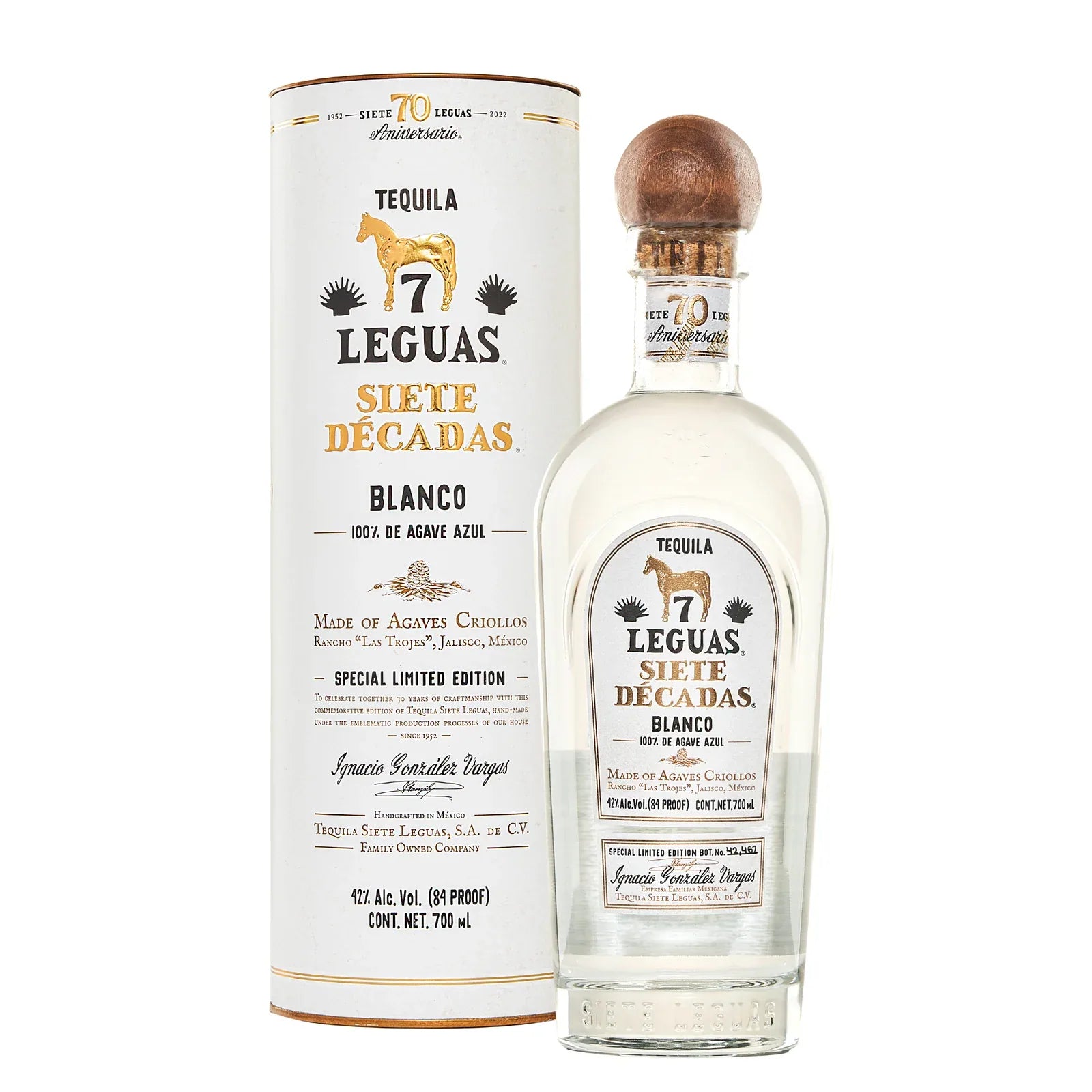 Siete Leguas Decadas Blanco Tequila