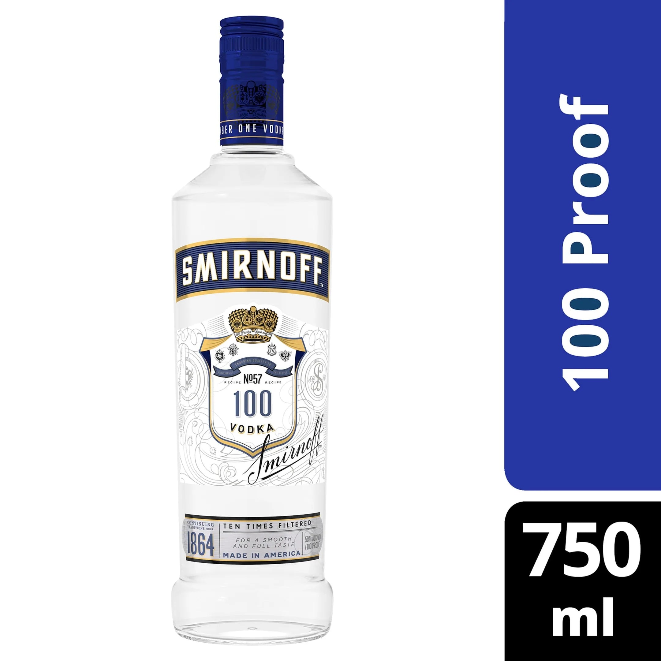 Smirnoff 100 Proof Vodka 750ml
