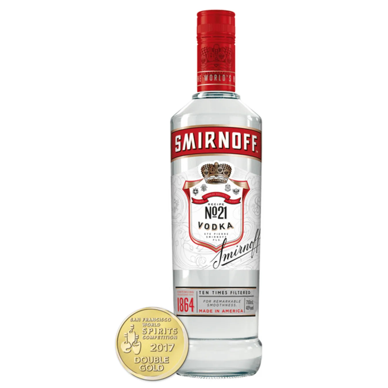 Smirnoff 80 Proof Vodka Traveller 750ml