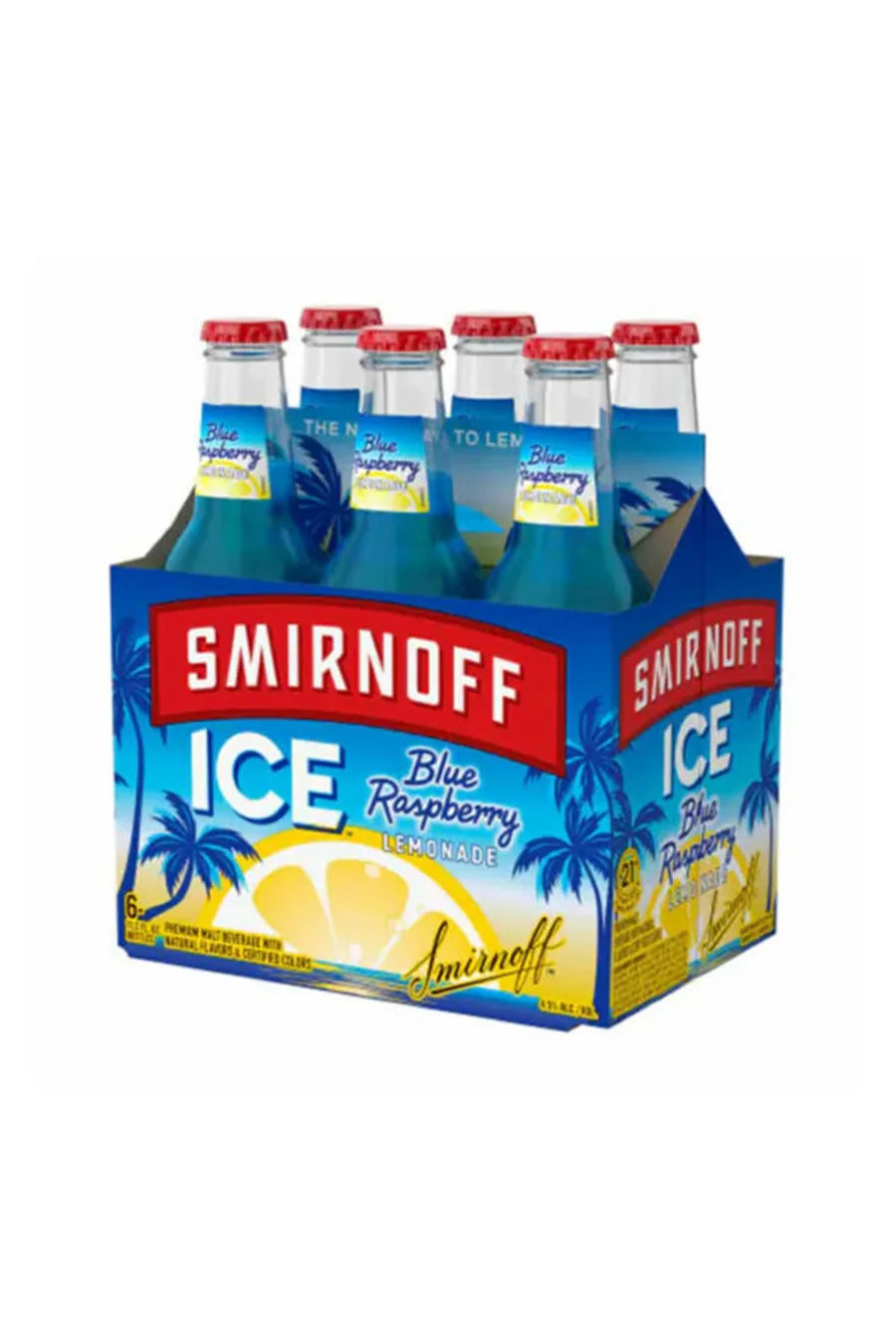 Smirnoff Blue Raspberry Lemonade 6 Pack 12oz