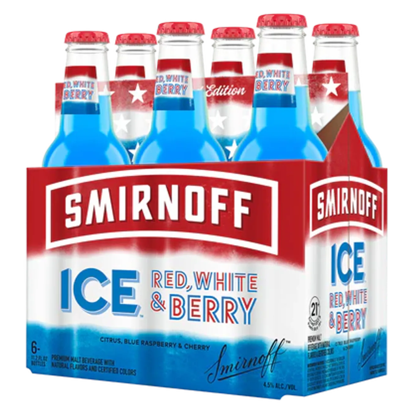 Smirnoff Ice Red White & Berry 6 Pack 12oz