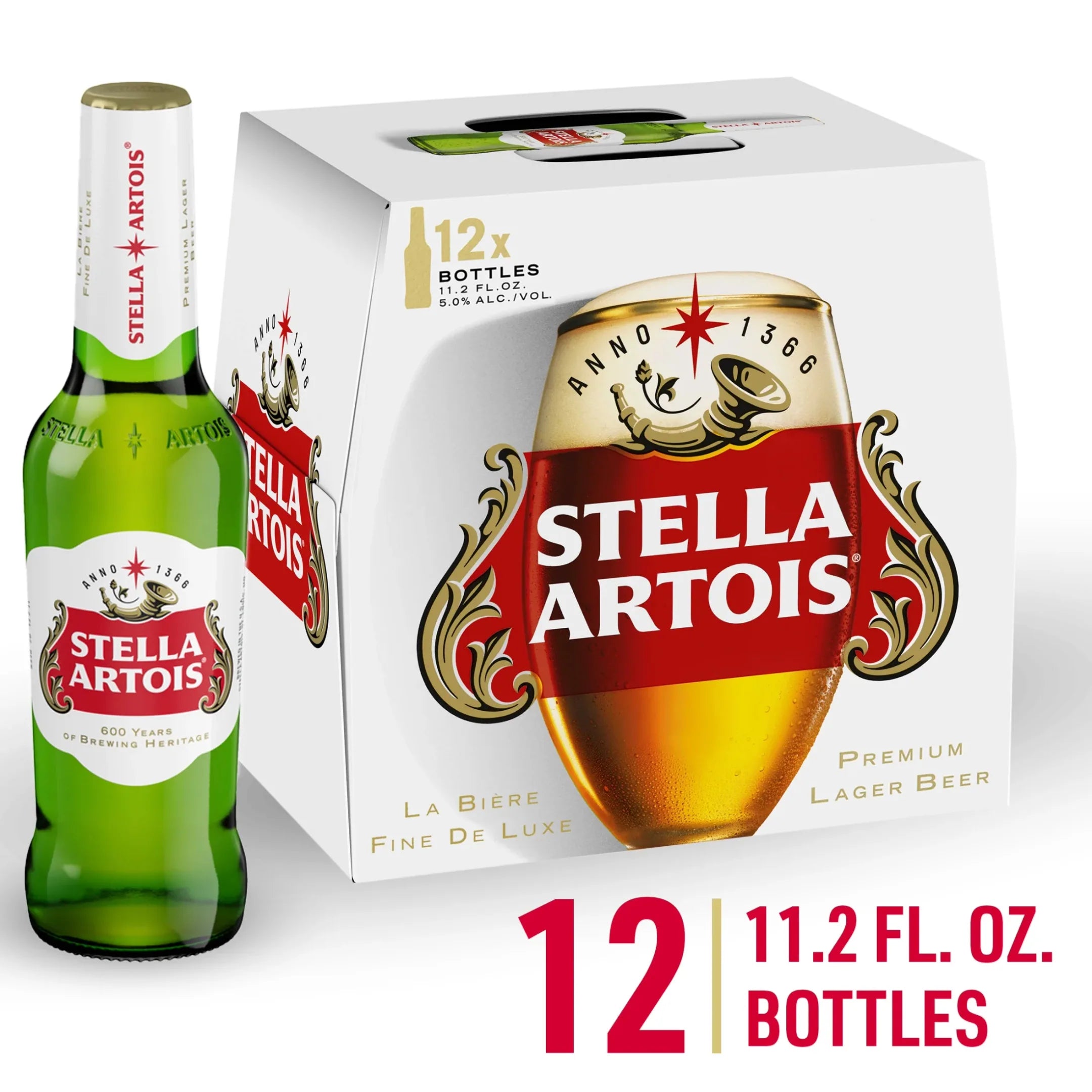 Stella Artois Beer 12 Pack Bottles
