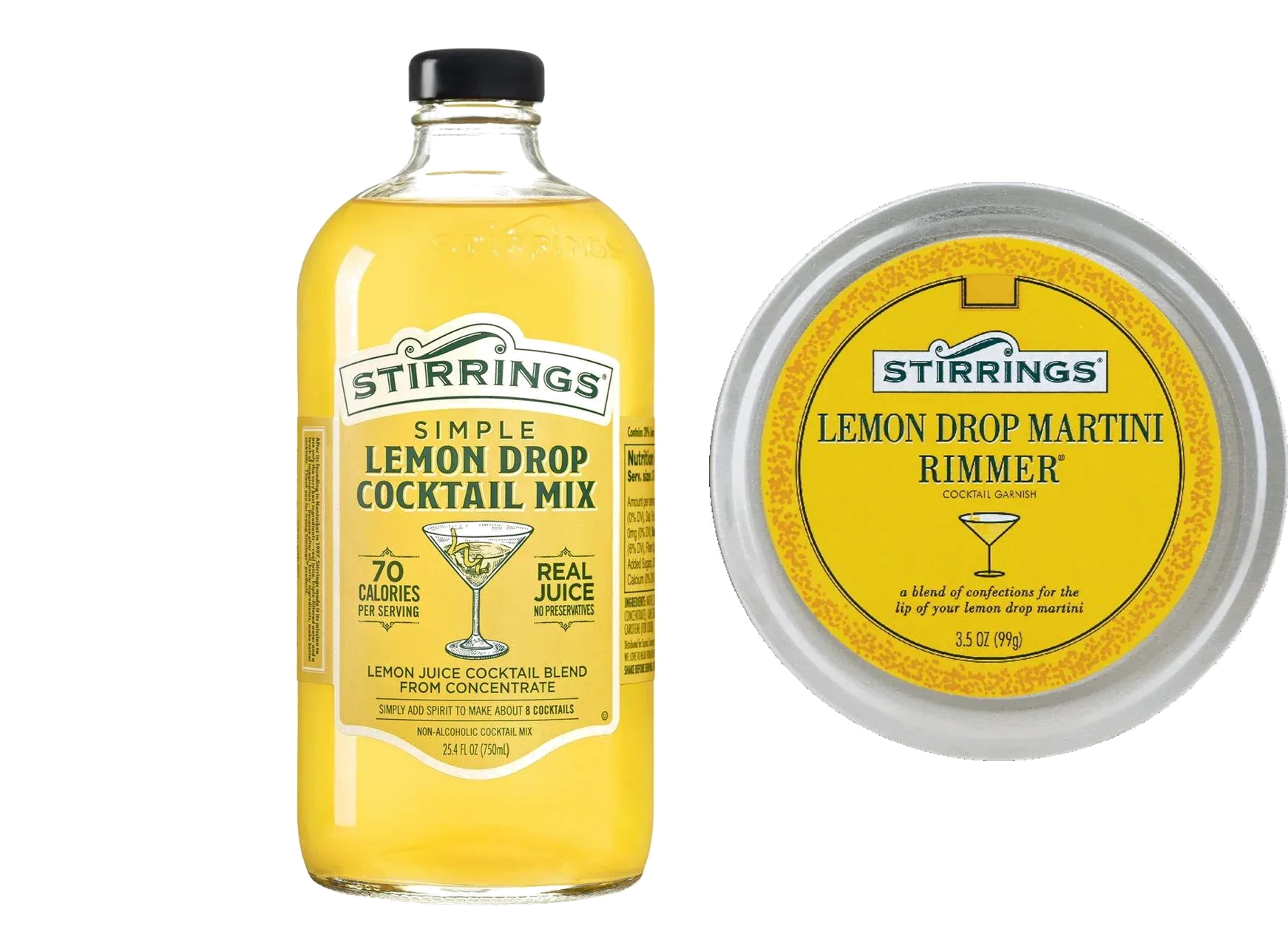 Stirrings Lemon Drop Martini Mix 750ml