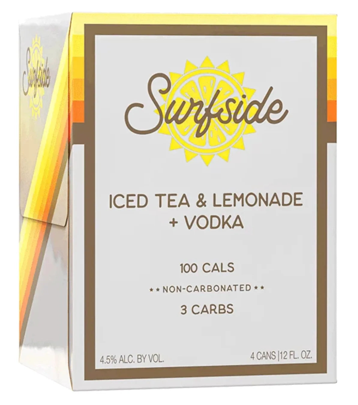 Surfside Half & Half Lemonade Vodka 4 Pack 12oz