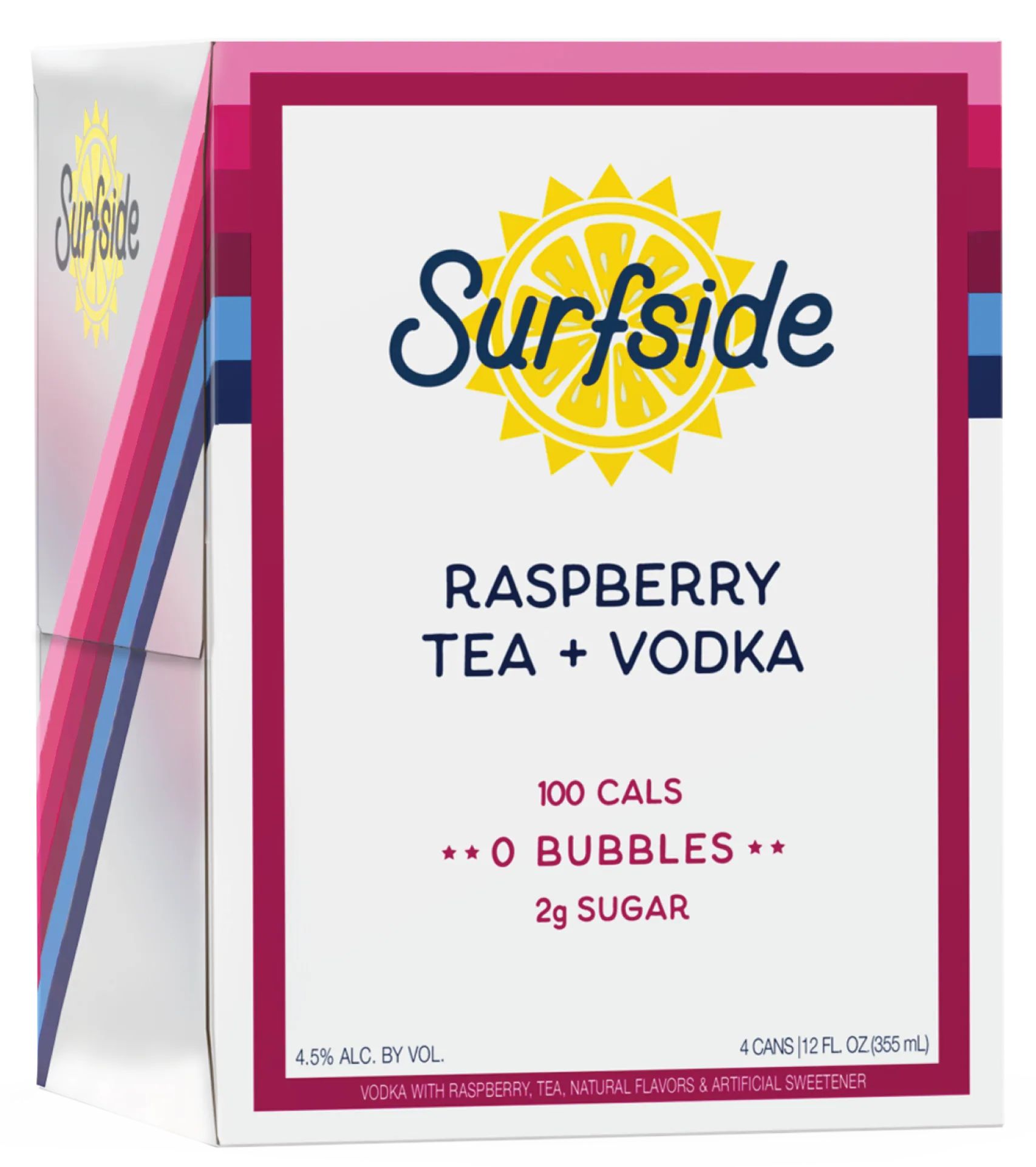 Surfside Raspberry Tea Vodka Cocktail 4 Pack