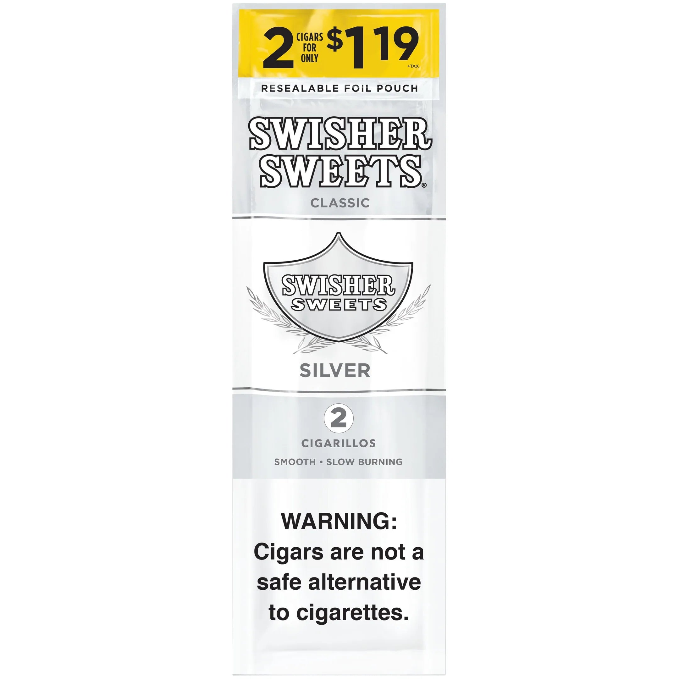 Swisher Sweets Silver Cigarillos 2 for $1.19