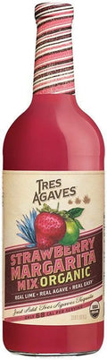 Tres Agaves Strawberry Margarita Mix 750ml