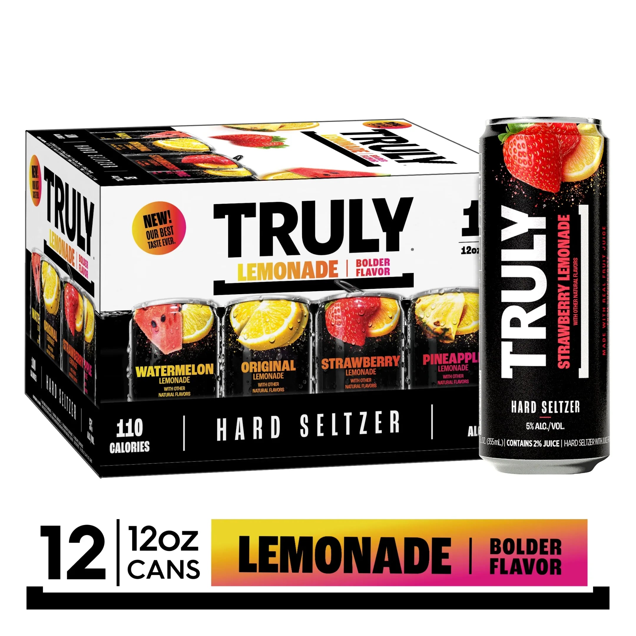 Truly Lemonade Hard Seltzer 12 Pack 12oz Cans