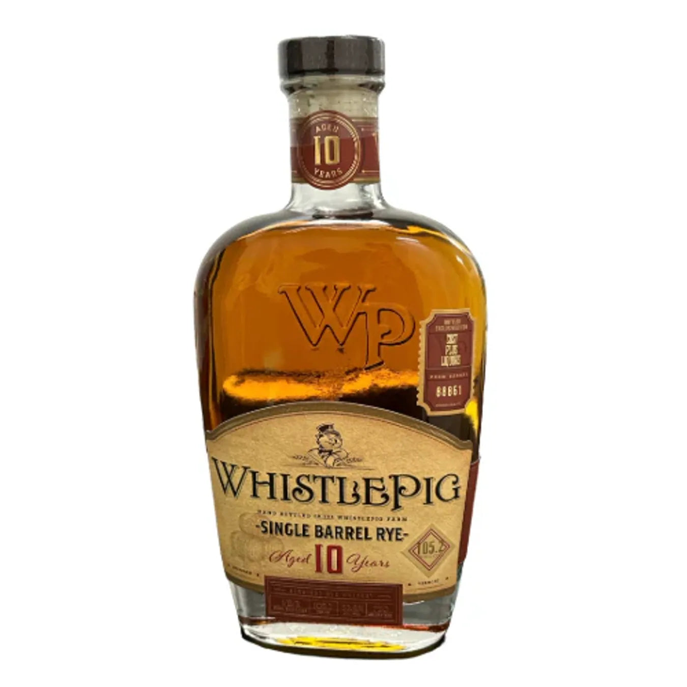WhistlePig 10 Year Single Barrel Store Pick Rye Whiskey 750ml